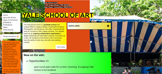 Site web de l'école d'Arts Yale